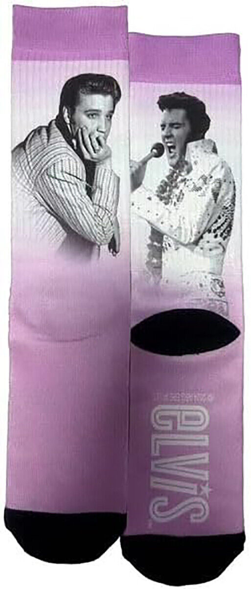 Spoontiques Fun Crew Socks, One Size Fits Most - Elvis Socks
