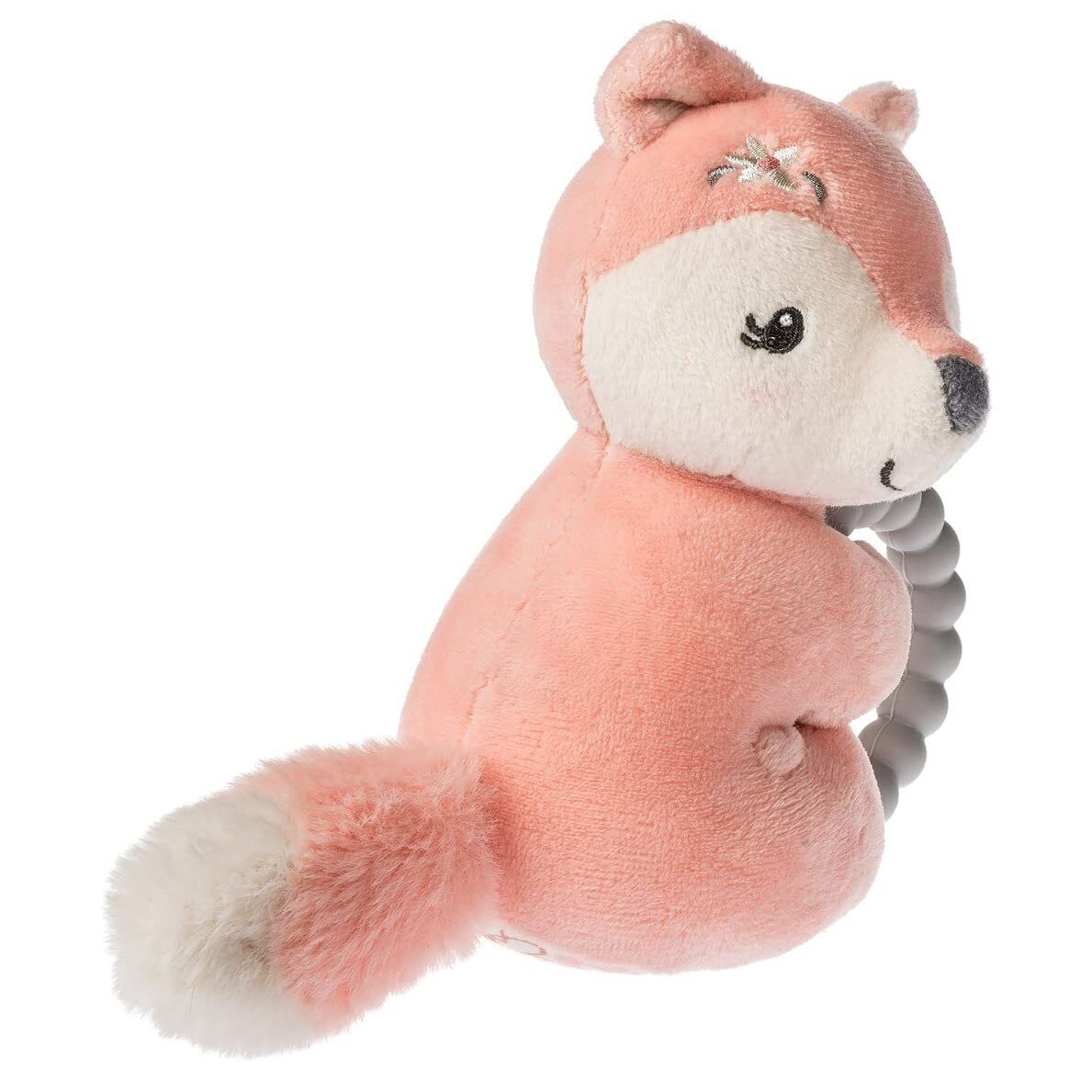 Mary Meyer Soft Baby Rattle with Soothing Teether Ring, 6", Sweet-n-Sassy Fox