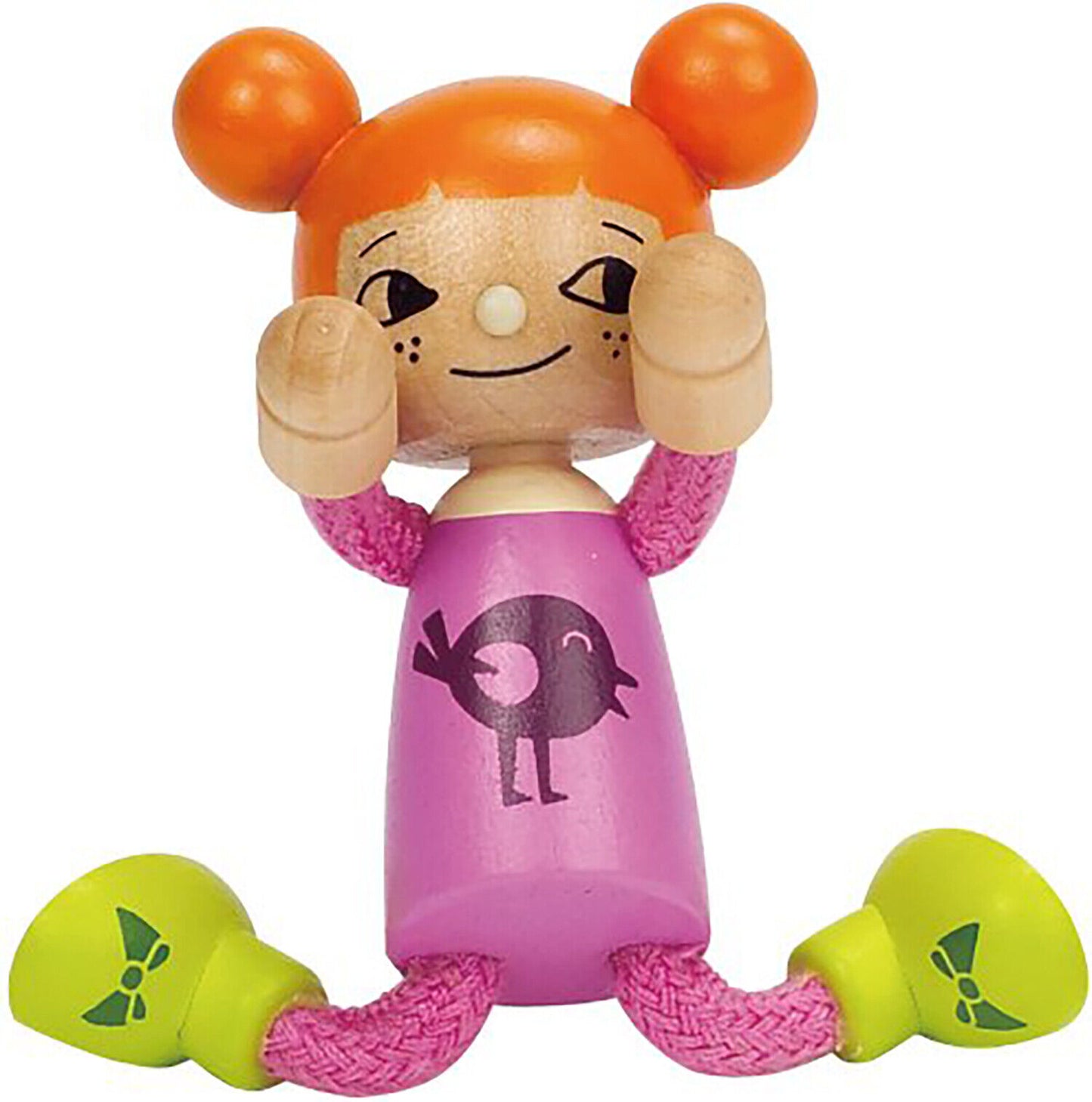 Hape Modern Family Wooden Youngest Daughter Doll, 4"