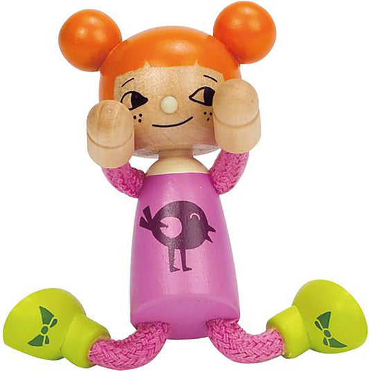 Hape Modern Family Wooden Youngest Daughter Doll, 4"