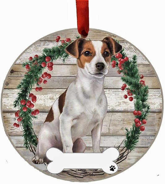 Jack Russell Ornament - E&S Pets - DIY Personalizable, Ceramic Round Ornament