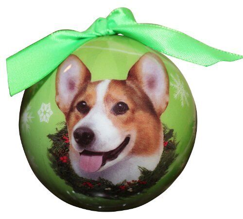 Welsh Corgi Christmas Ornament Shatter Proof Ball Easy To Personalize