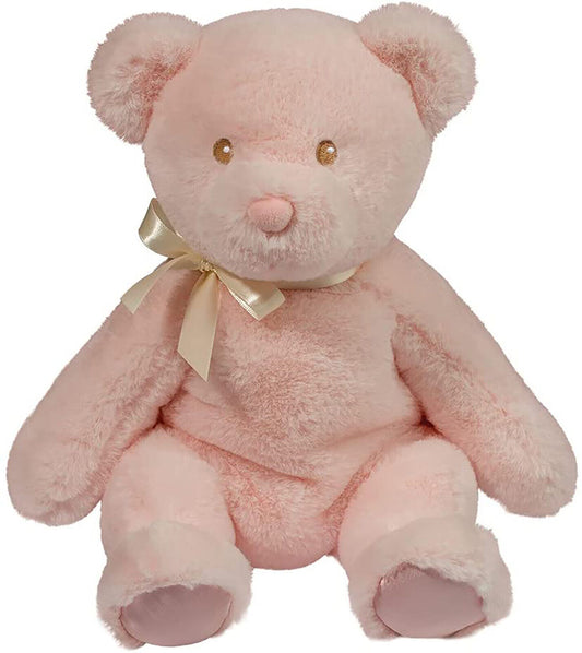 Douglas Nora Pink Baby Girl Teddy Bear Plush Stuffed Animal, 10.5" sitting