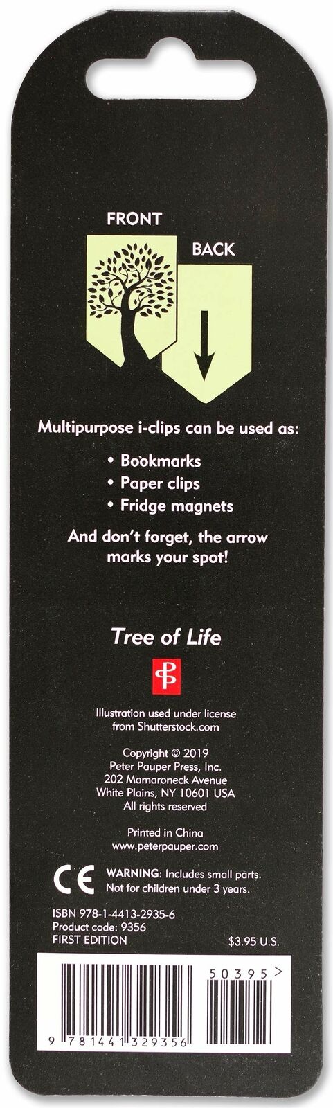 Tree of Life i-Clip Magnetic Page Markers (Set of 8 Magnetic Bookmarks)