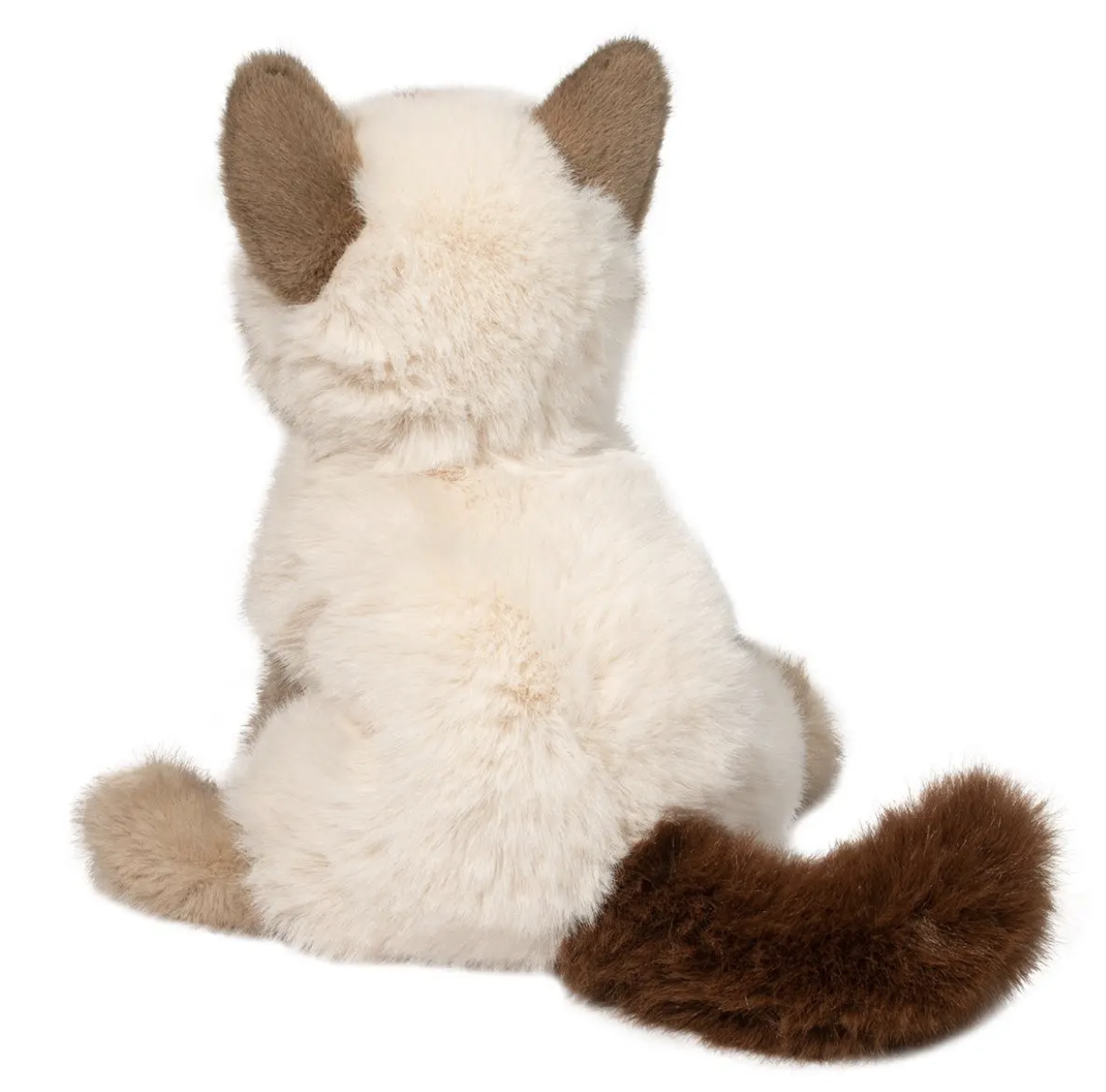 Douglas Cuddle Toys Fu Siamese Cat Plush Stuffed Animal, 9" tall sitting