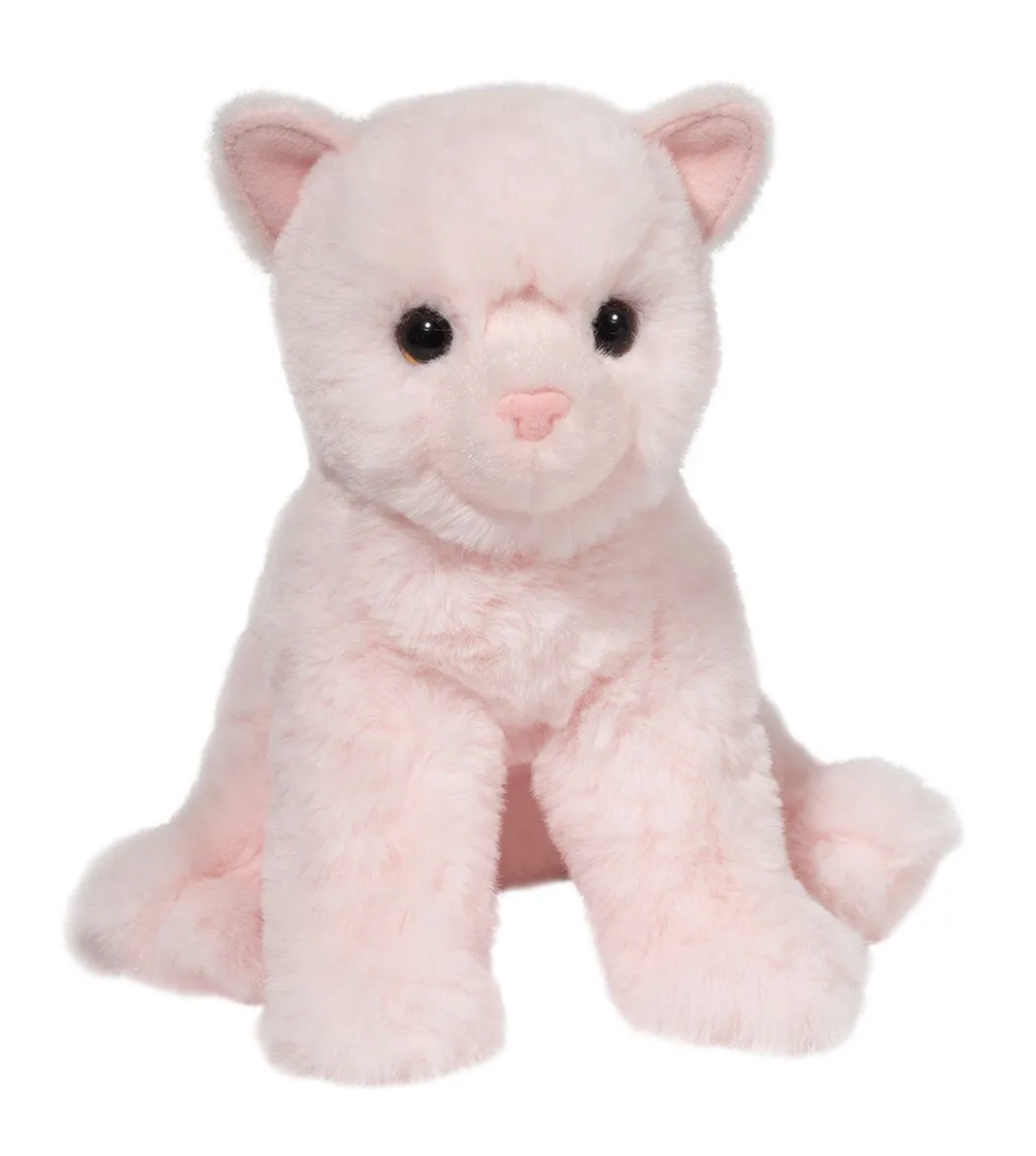Douglas Cuddle Toys Mini Cadie Soft Pink Cat Plush Stuffed Animal, 6"
