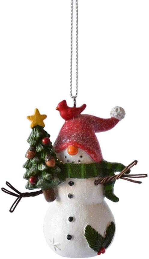 Ganz MX180568 Snowman Gnome Ornaments, Set of 3, 3.75 Inches Height