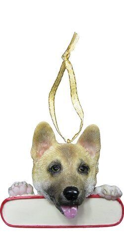 E&S Pets Santa's Pals Akita Dog Christmas Ornament