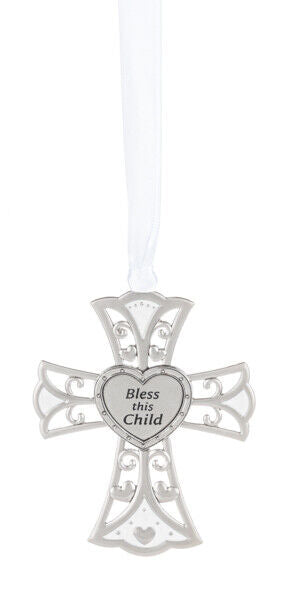 Ganz Serenity Lamb Plush With Crib Cross Christening or Baptism Gift,13"