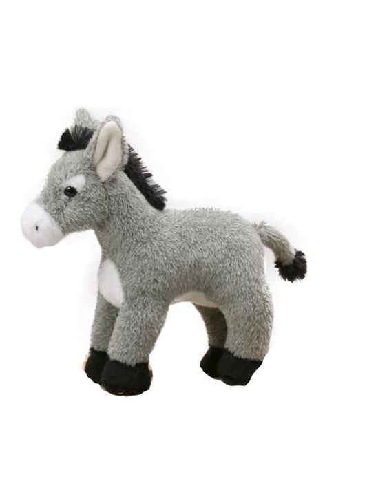 Unipak Standing Brown Baby Donkey Burro Plush Stuffed Animal Toy 7"