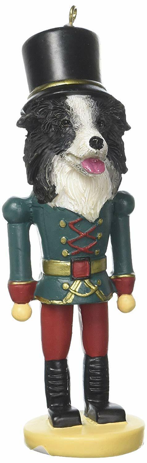 E & S Pets 35358-5 Border Collie Nutcracker Soldier Dogs Ornament