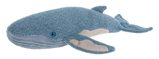 Ganz Blue Humpback Whale Plush Stuffed Animal Toy, 17"