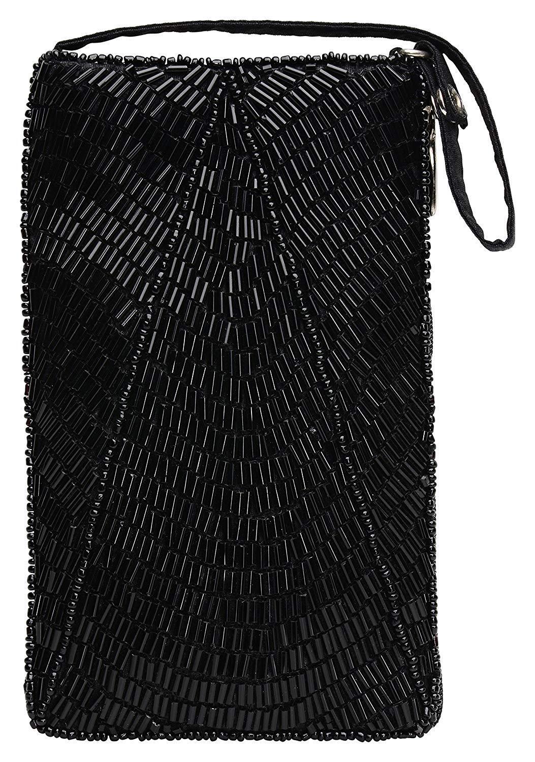 Bamboo Trading Company Cell Phone or Club Bag, Black Scallop