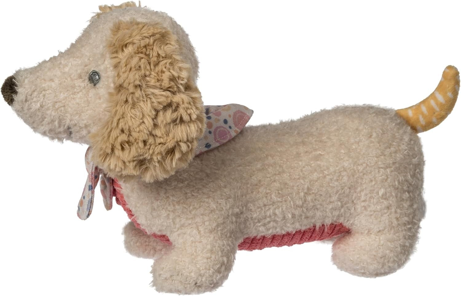 Mary Meyer Stuffed Animal Huggable Plush Soft Toy, 10-In, Tan Dancing Dachshund
