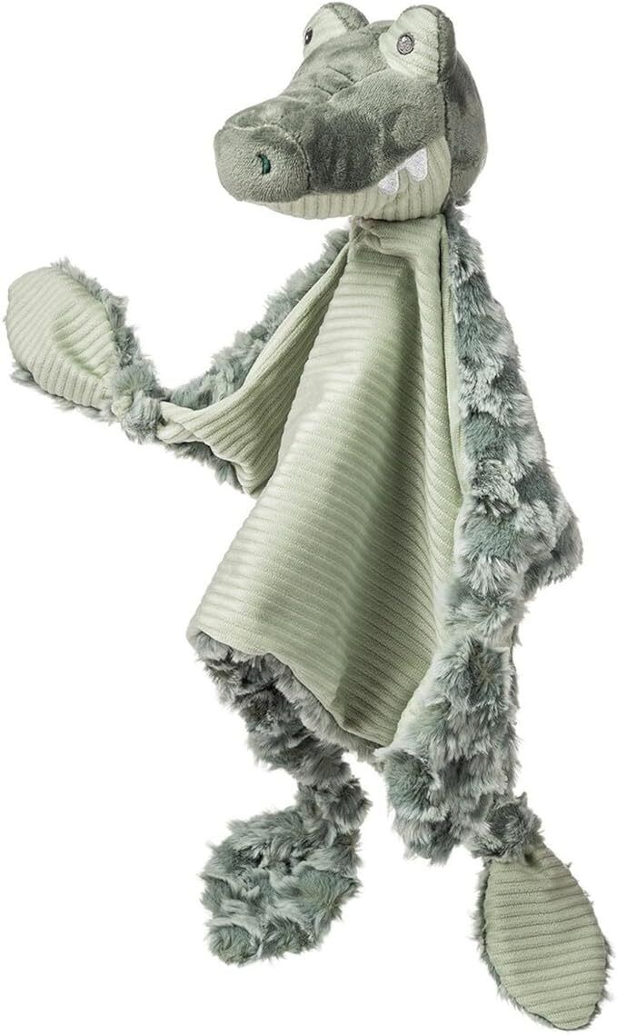 Mary Meyer Stuffed Animal Lovey Security Blanket, 13 x 9", Afrique Alligator