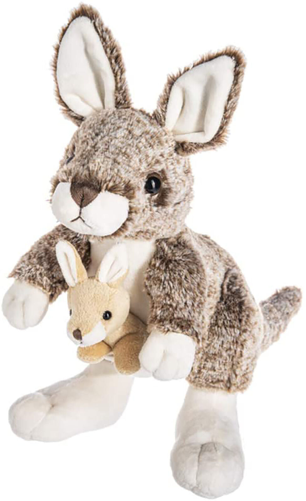 Ganz H14839 Mama Kangaroo and Baby Plush Stuffed Animal Toy, 13-inch Height