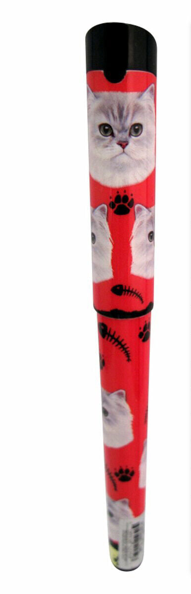 E&S Pets Persian Cat Pen Easy Glide Gel Pen, Refillable with A Perfect Grip