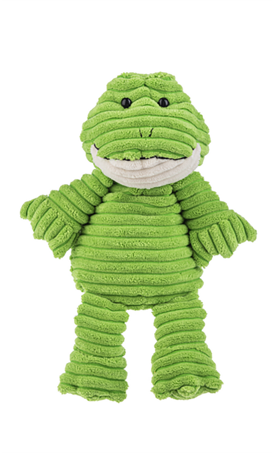 Ganz Ribbles Green Frog Corduroy Plush Stuffed Animal Toy, 12"