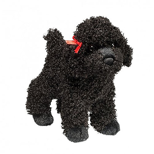 Douglas Toys Gigi Black Poodle Plush Stuffed Animal Toy, 8"