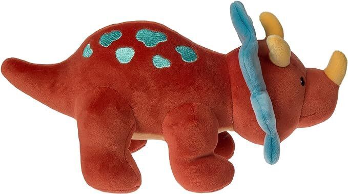 Mary Meyer Smootheez Stuffed Animal Soft Toy, 10-Inches, Red Triceratops