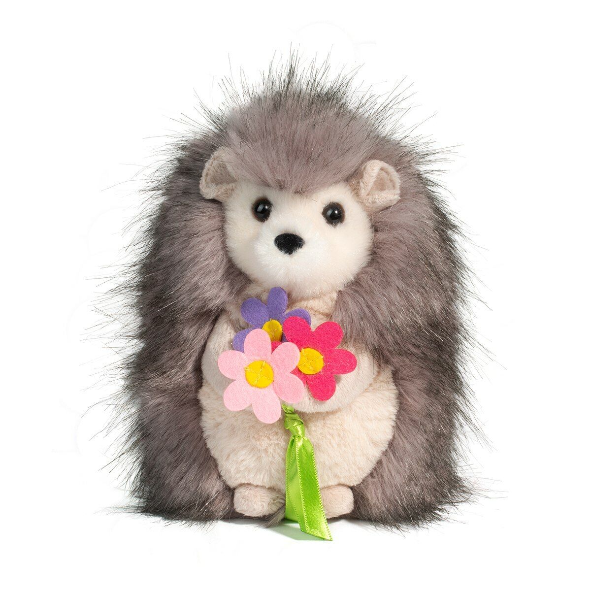 Douglas Sally Hedgehog with Flowers Plush Stuffed Animal, 6.5"