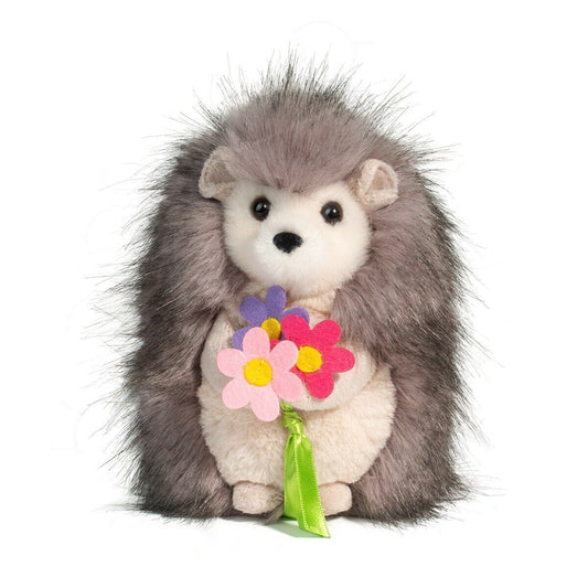 Douglas Sally Hedgehog with Flowers Plush Stuffed Animal, 6.5"
