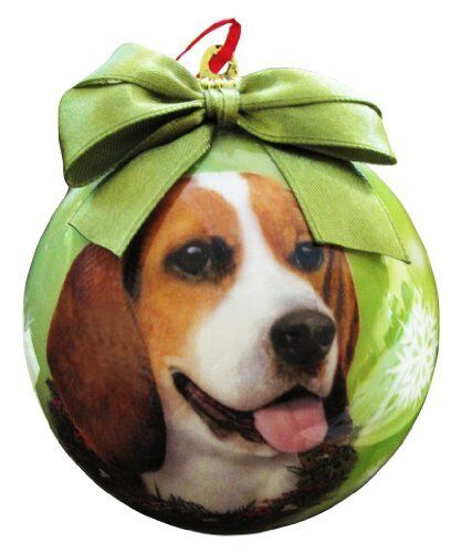 Beagle Christmas Ornament Shatter Proof Ball Easy To Personalize