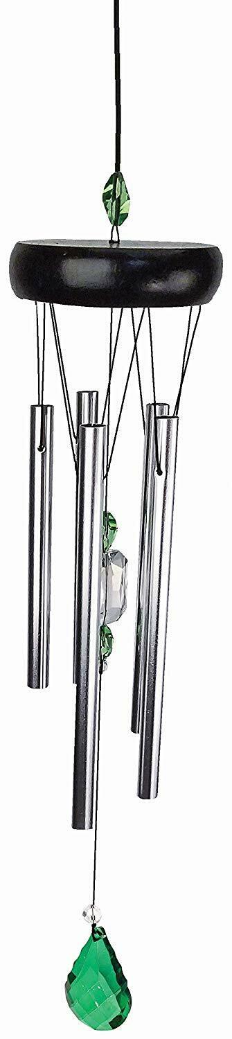 Spoontiques Green Crystal Wind Chime