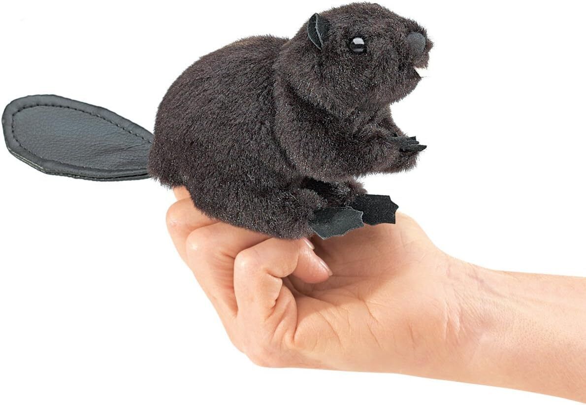 Folkmanis Mini Beaver Finger Puppet