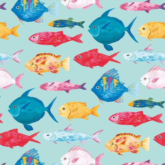 Paperproducts Design Riviera Sealife Beverage/Cocktail Paper Napkins,5"x5"