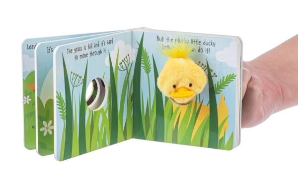 Baby Ganz Plucky Little Ducky Finger Puppet Board Book, Ages 0+