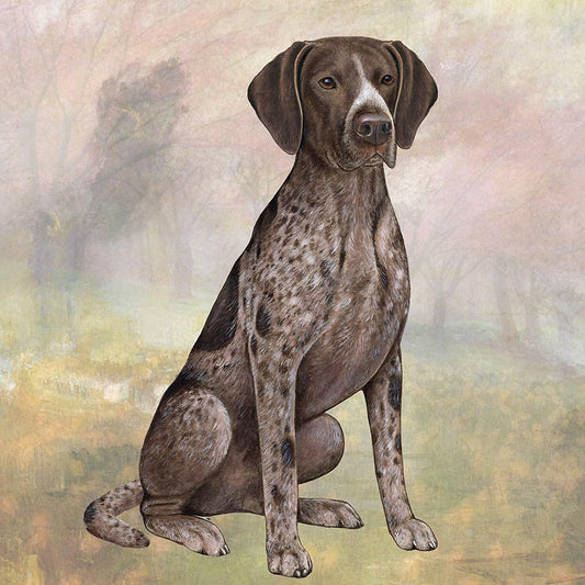 German Shorthair Pointer Tabletop Drink Coaster (1)