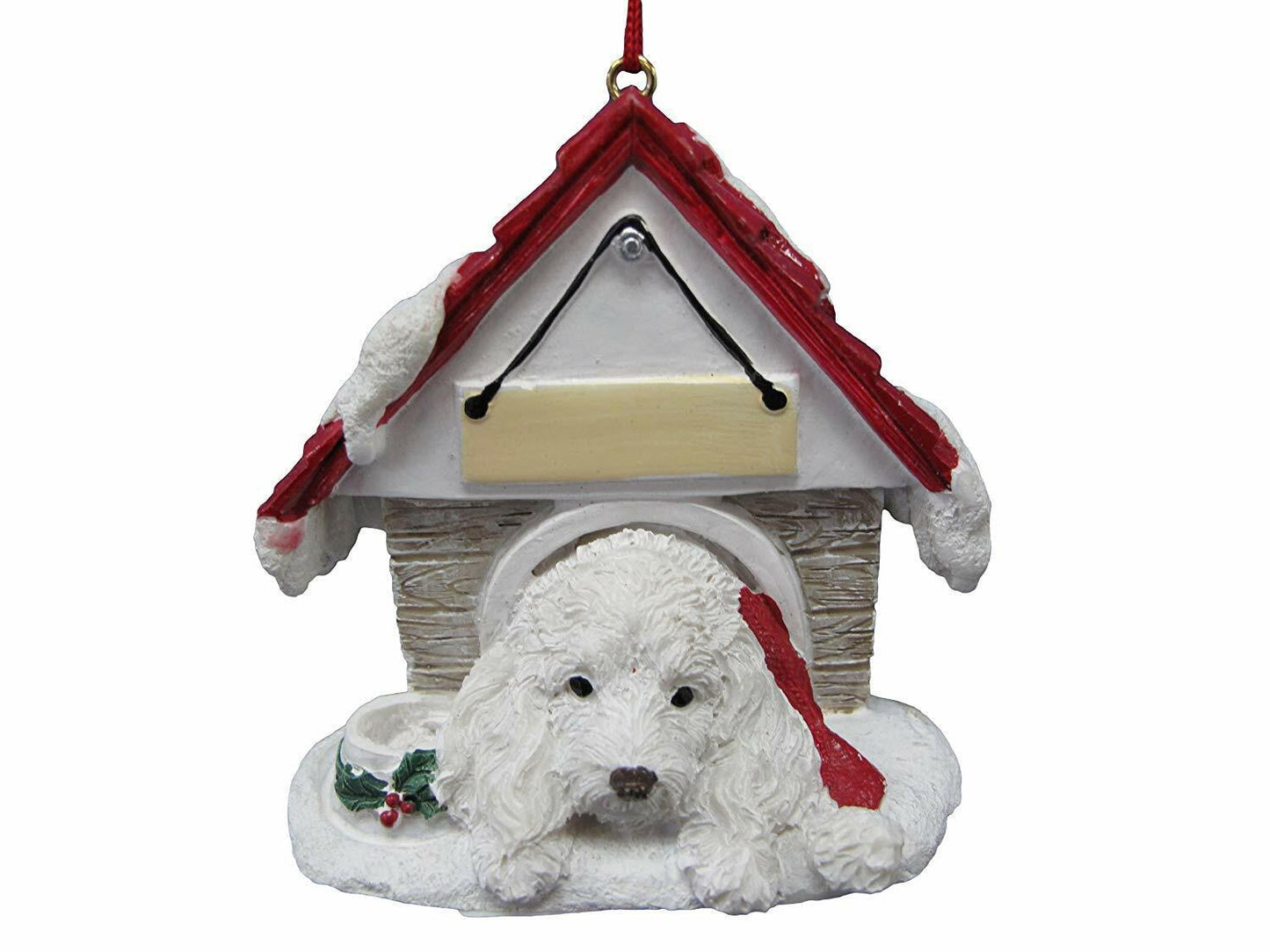 E&S Pets 35355-124 Maltipoo Doghouse Ornament