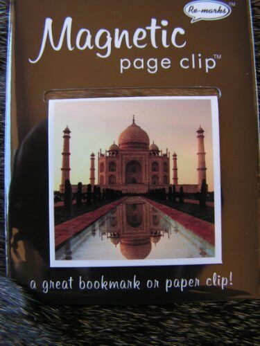 Travel Destinations Taj Mahal Single Magnetic Page Clip Bookmark By Re-marks