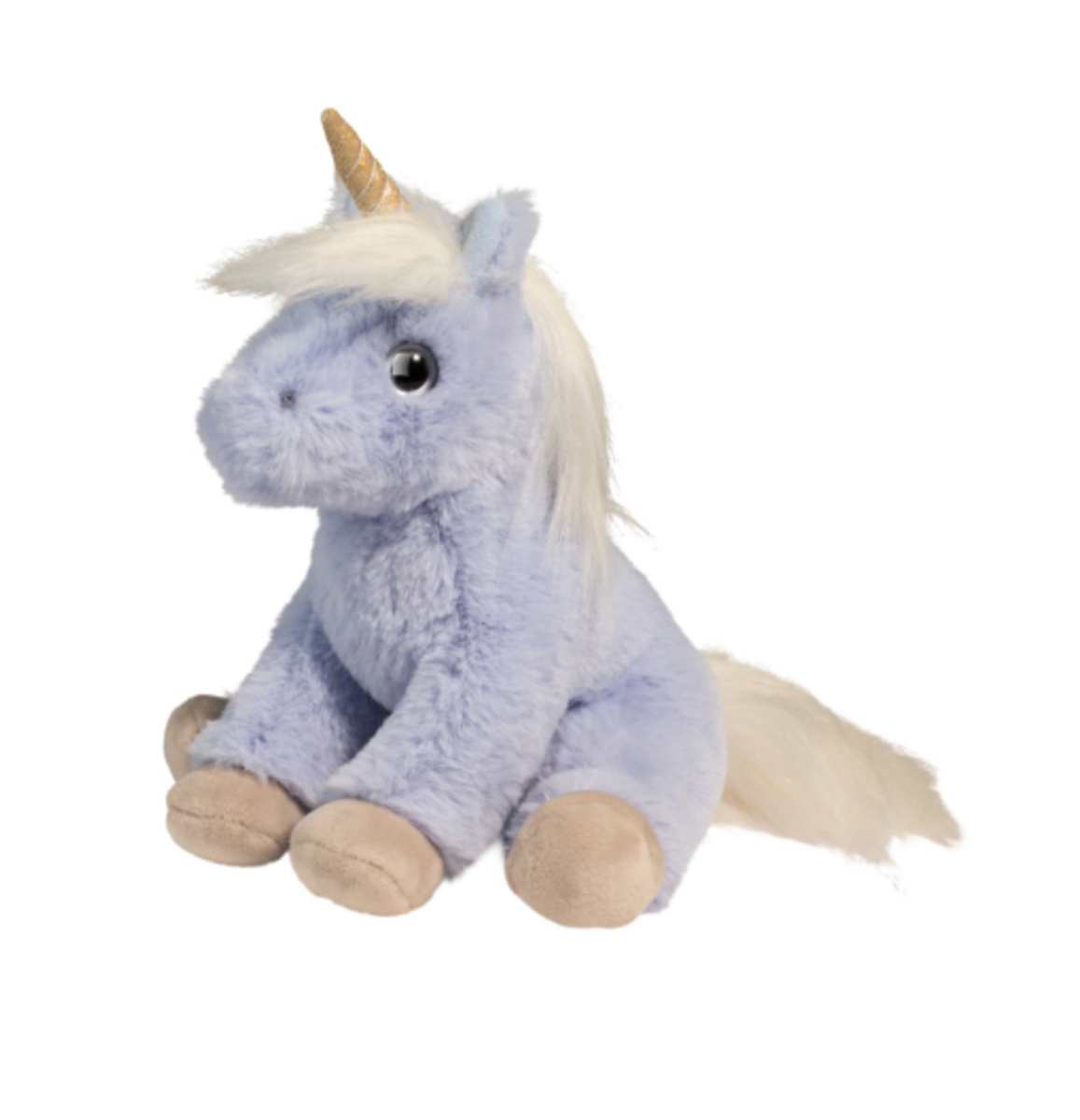 Douglas Cuddle Toys Ellie Blue Unicorn Mini Soft Plush Stuffed Animal, 6"