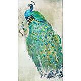 Paperproducts Design Peacock Royale Guest Towels Paper Napkin, Green/Blue