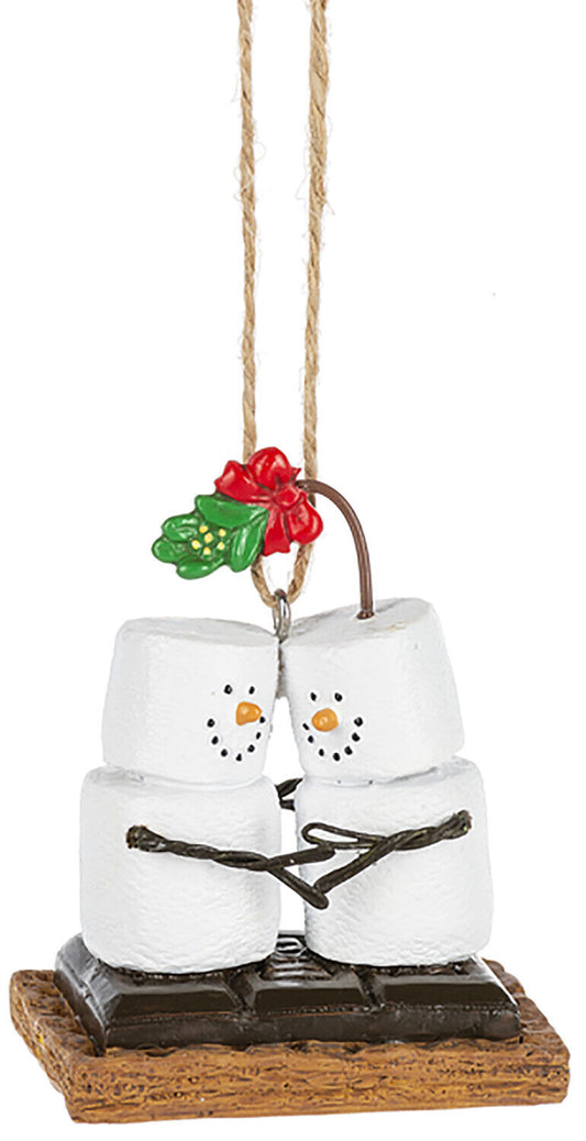 Midwest-CBK Toasted S'mores I Kissing Under the Mistletoe Holiday Ornament