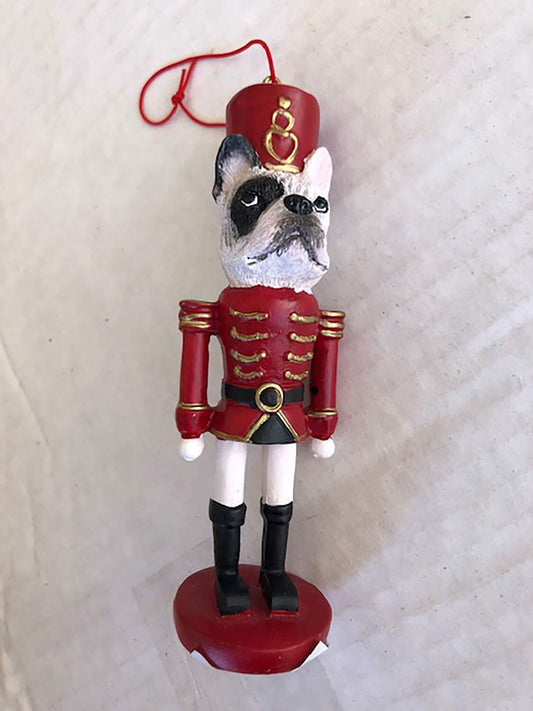 E&S Pets 35358-65 French Bulldog Nutcracker Soldier Dog Ornament