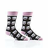 Yo Sox Men's Crew Sock, Brain Wash Fits Shoe Size 7-12.