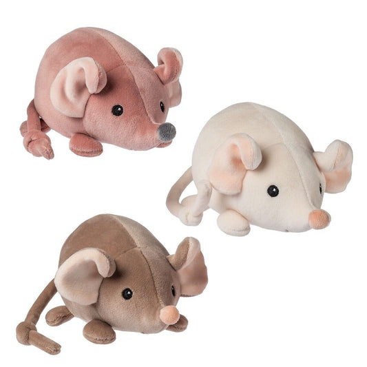 Mary Meyer Stuffed Animal Soft Toy, Smootheez Mice, Set of 3, – 5″