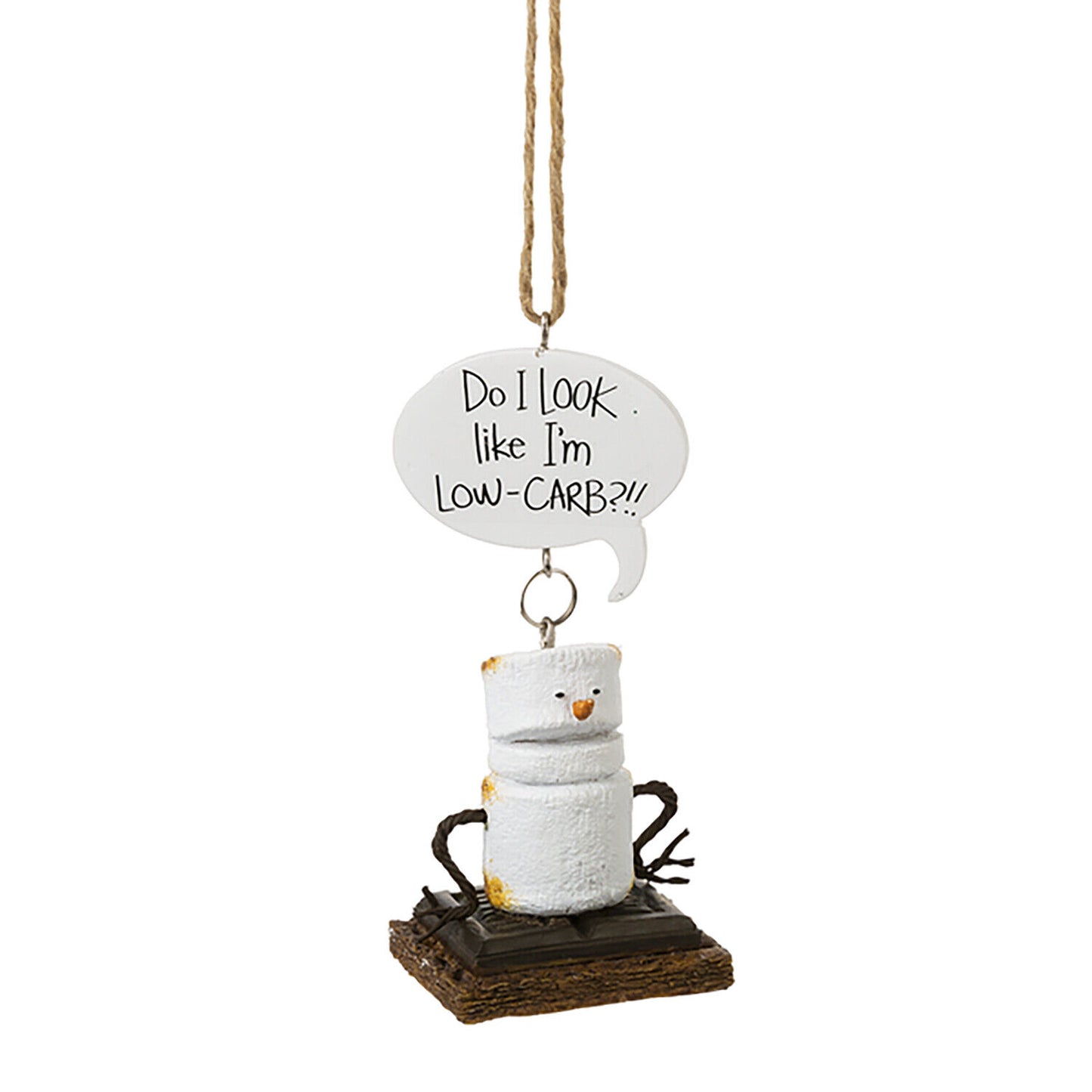 Toasted S'Mores "Do I Look Like I'm Low-CARB?!!" Ornament
