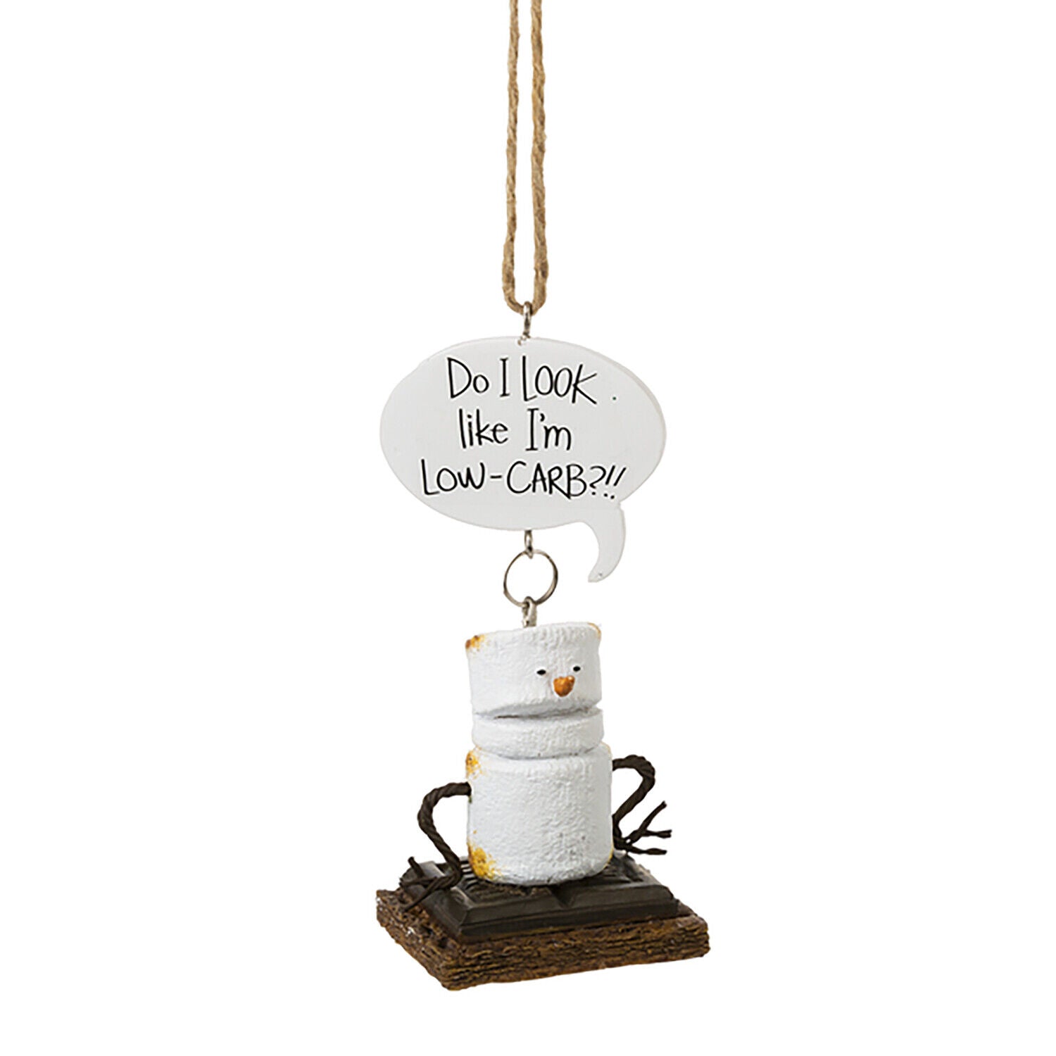 Toasted S'Mores "Do I Look Like I'm Low-CARB?!!" Ornament