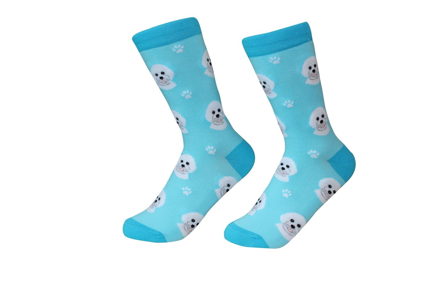 Bichon Frise Dog Breed Socks Unisex Sock Daddy by E&S Pets