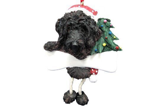 E&S Pets 35356-121a Black Labradoodle Dangling Dogs Ornament