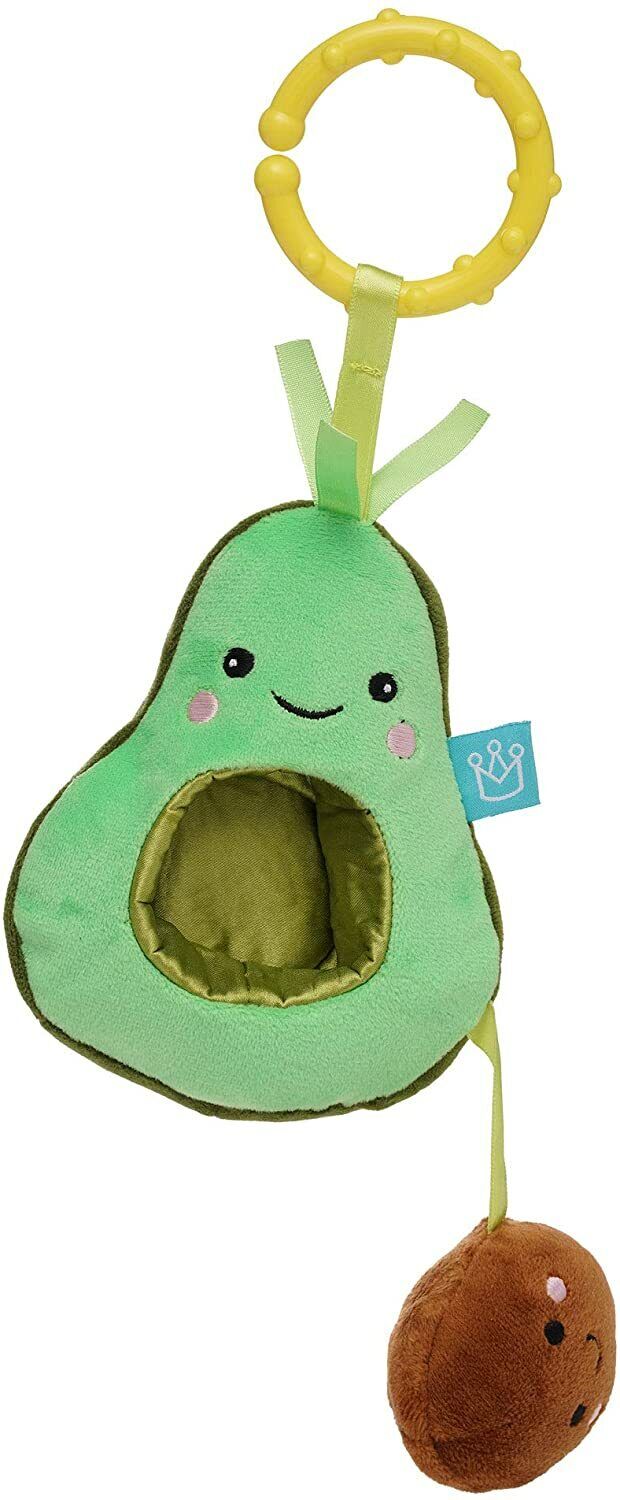 Manhattan Toy Mini-Apple Farm Avocado Baby Take Along Activity Clip On, 4"