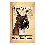 Fawn Boxer Cropped Baggage Buddies Luggage Tag 4"