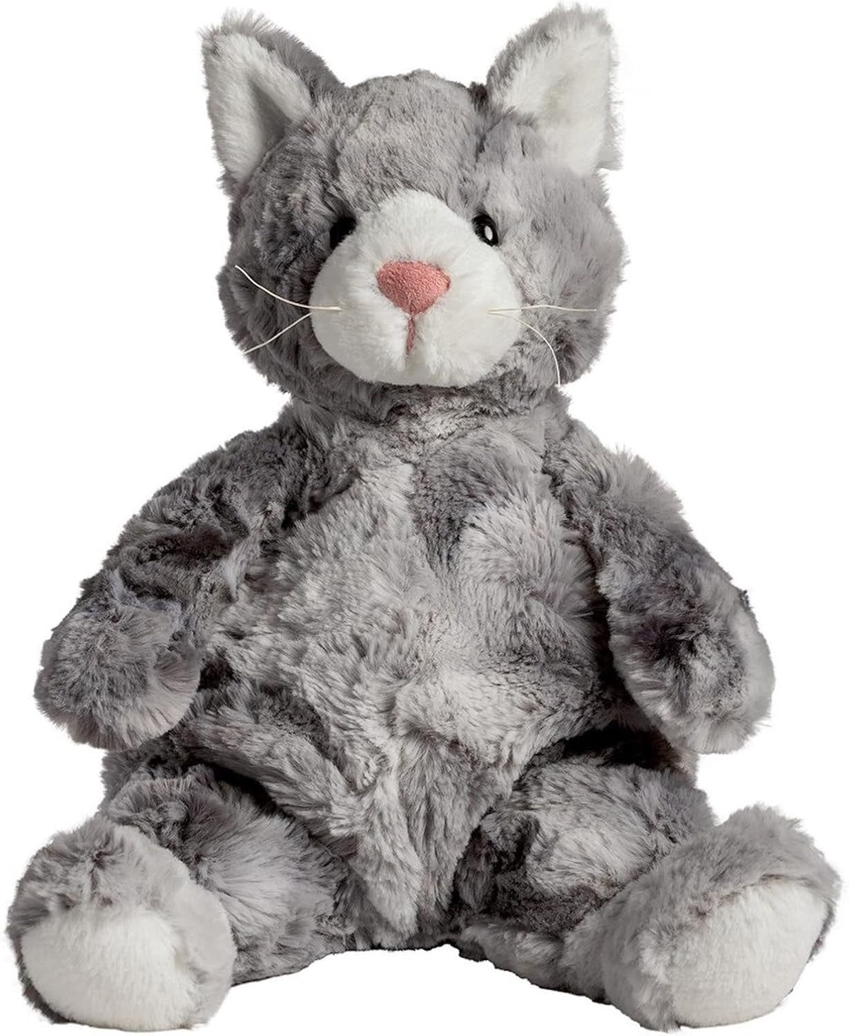 Mary Meyer Stuffed Animal Snuggables Plush Soft Toy, 14-Inches, Gray Kitty