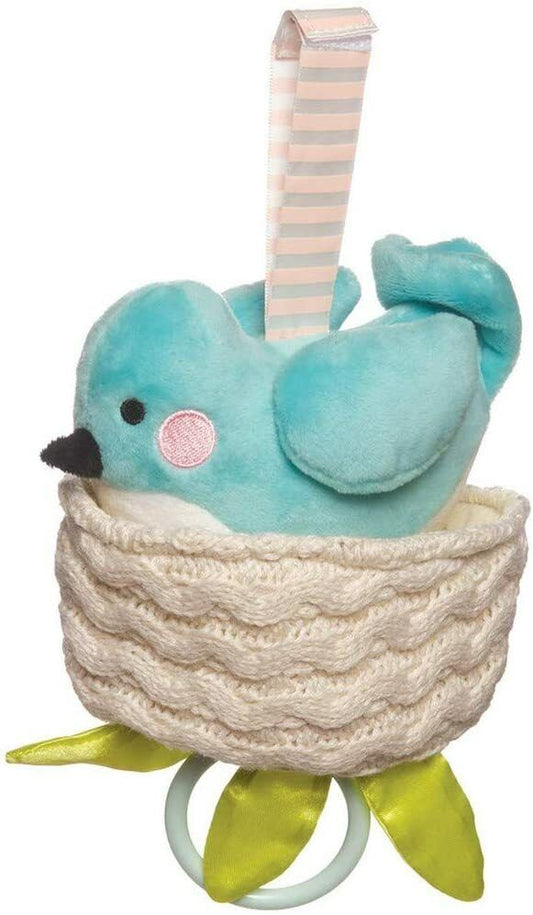 Manhattan Toy Lullaby Bird Pull Musical Crib and Baby Toy