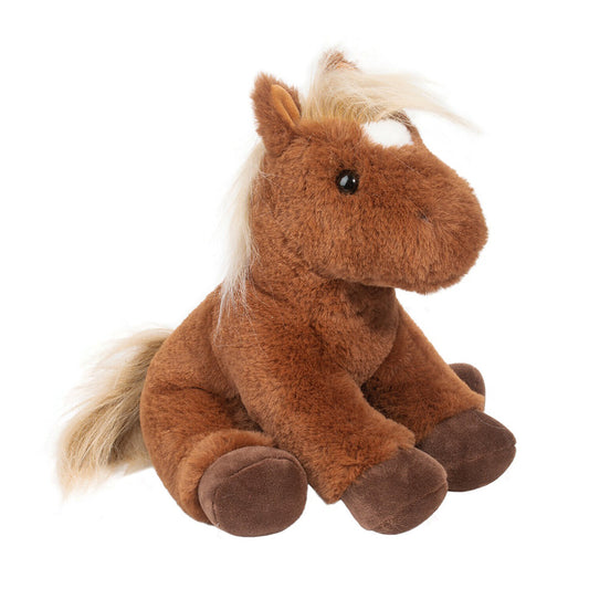 Douglas Nellie Soft Horse Chestnut Plush Stuffed Animal, 10"