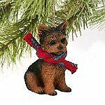 Yorkshire Terrier Puppy Cut Christmas Ornament